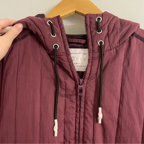 Urban Outfitters Plum Purple Quilted Hooded Jacket - Picture 6 of 10